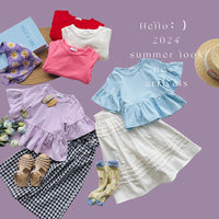 Load image into Gallery viewer, Baby Kid Girls Solid Color Tops Wholesale 240409135
