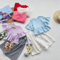 Load image into Gallery viewer, Baby Kid Girls Solid Color Tops Wholesale 240409135

