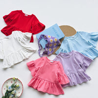 Load image into Gallery viewer, Baby Kid Girls Solid Color Tops Wholesale 240409135
