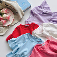 Load image into Gallery viewer, Baby Kid Girls Solid Color Tops Wholesale 240409135
