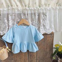 Load image into Gallery viewer, Baby Kid Girls Solid Color Tops Wholesale 240409135
