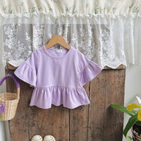 Load image into Gallery viewer, Baby Kid Girls Solid Color Tops Wholesale 240409135
