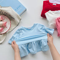 Load image into Gallery viewer, Baby Kid Girls Solid Color Tops Wholesale 240409135
