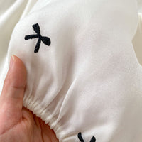 Load image into Gallery viewer, Baby Girls Bow Rompers And Dresses Wholesale 240409140
