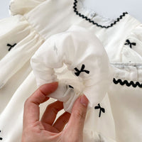 Load image into Gallery viewer, Baby Girls Bow Rompers And Dresses Wholesale 240409140
