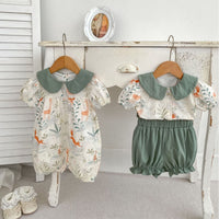 Load image into Gallery viewer, Baby Kid Girls Cartoon Print Rompers Wholesale 240409141
