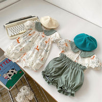 Load image into Gallery viewer, Baby Kid Girls Cartoon Print Rompers Wholesale 240409141
