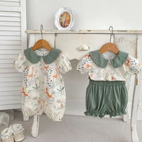 Load image into Gallery viewer, Baby Kid Girls Cartoon Print Rompers Wholesale 240409141
