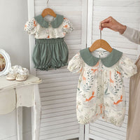 Load image into Gallery viewer, Baby Kid Girls Cartoon Print Rompers Wholesale 240409141
