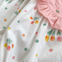 Load image into Gallery viewer, Baby Girls Flower Print Rompers Wholesale 240409145
