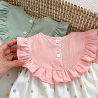 Load image into Gallery viewer, Baby Girls Flower Print Rompers Wholesale 240409145
