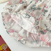 Load image into Gallery viewer, Baby Kid Girls Flower Print Rompers Wholesale 240409147
