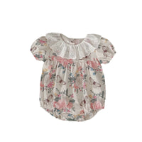 Load image into Gallery viewer, Baby Kid Girls Flower Print Rompers Wholesale 240409147
