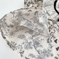 Load image into Gallery viewer, 2 Pieces Set Baby Kid Girls Flower Butterfly Print Tops And Shorts Wholesale 240409149
