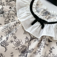 Load image into Gallery viewer, 2 Pieces Set Baby Kid Girls Flower Butterfly Print Tops And Shorts Wholesale 240409149
