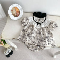 Load image into Gallery viewer, 2 Pieces Set Baby Kid Girls Flower Butterfly Print Tops And Shorts Wholesale 240409149
