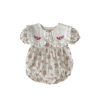 Load image into Gallery viewer, Baby Girls Flower Print Rompers Wholesale 240409150
