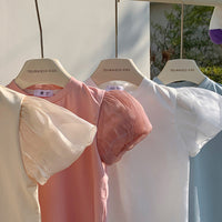 Load image into Gallery viewer, Baby Kid Girls Solid Color Tops Wholesale 240409151
