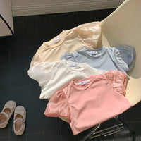 Load image into Gallery viewer, Baby Kid Girls Solid Color Tops Wholesale 240409151
