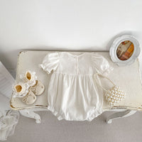 Load image into Gallery viewer, Baby Girls Solid Color Rompers Wholesale 240409161
