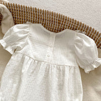 Load image into Gallery viewer, Baby Girls Solid Color Rompers Wholesale 240409161
