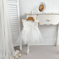 Load image into Gallery viewer, Baby Girls Solid Color Rompers Wholesale 240409164
