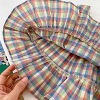 Load image into Gallery viewer, 2 Pieces Set Baby Kid Girls Checked Tops And Shorts Wholesale 240409165
