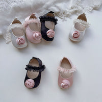 Load image into Gallery viewer, Baby Girls Solid Color Flower Shoes Wholesale 240409170
