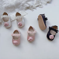 Load image into Gallery viewer, Baby Girls Solid Color Flower Shoes Wholesale 240409170
