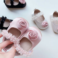 Load image into Gallery viewer, Baby Girls Solid Color Flower Shoes Wholesale 240409170
