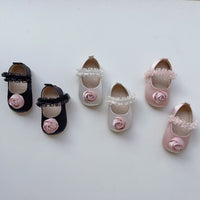 Load image into Gallery viewer, Baby Girls Solid Color Flower Shoes Wholesale 240409170
