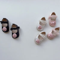 Load image into Gallery viewer, Baby Girls Solid Color Flower Shoes Wholesale 240409170
