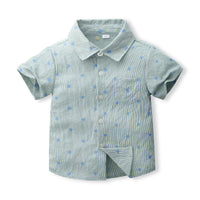 Load image into Gallery viewer, 2 Pieces Set Baby Kid Boys Polka dots Shirts And Solid Color Shorts Wholesale 240409171
