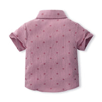 Load image into Gallery viewer, 2 Pieces Set Baby Kid Boys Polka dots Shirts And Solid Color Shorts Wholesale 240409171
