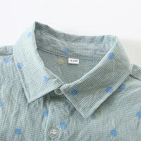 Load image into Gallery viewer, 2 Pieces Set Baby Kid Boys Polka dots Shirts And Solid Color Shorts Wholesale 240409171
