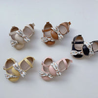 Load image into Gallery viewer, Baby Girls Solid Color Bow Shoes Wholesale 240409173

