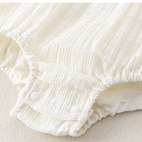 Load image into Gallery viewer, Baby Girls Solid Color Bow Rompers Wholesale 240409175
