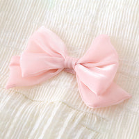 Load image into Gallery viewer, Baby Girls Solid Color Bow Rompers Wholesale 240409175
