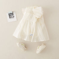 Load image into Gallery viewer, Baby Girls Solid Color Dresses Wholesale 240409177
