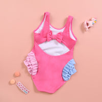 Load image into Gallery viewer, Baby Kid Girls Cartoon Print Beach Swimwears Wholesale 24040918
