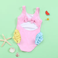 Load image into Gallery viewer, Baby Kid Girls Cartoon Print Beach Swimwears Wholesale 24040918
