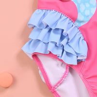 Load image into Gallery viewer, Baby Kid Girls Cartoon Print Beach Swimwears Wholesale 24040918
