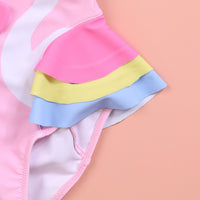 Load image into Gallery viewer, Baby Kid Girls Cartoon Print Beach Swimwears Wholesale 24040918
