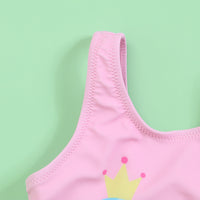 Load image into Gallery viewer, Baby Kid Girls Cartoon Print Beach Swimwears Wholesale 24040918
