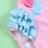 Load image into Gallery viewer, Baby Kid Girls Cartoon Print Beach Swimwears Wholesale 24040918
