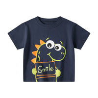 Load image into Gallery viewer, Baby Kid Boys Dinosaur Cartoon Print Tops Wholesale 240409180
