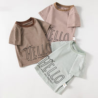 Load image into Gallery viewer, Baby Kid Boys Striped Letters Tops Wholesale 240409186
