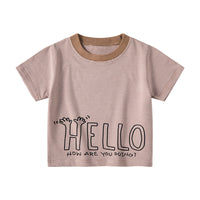 Load image into Gallery viewer, Baby Kid Boys Striped Letters Tops Wholesale 240409186
