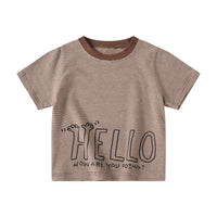 Load image into Gallery viewer, Baby Kid Boys Striped Letters Tops Wholesale 240409186
