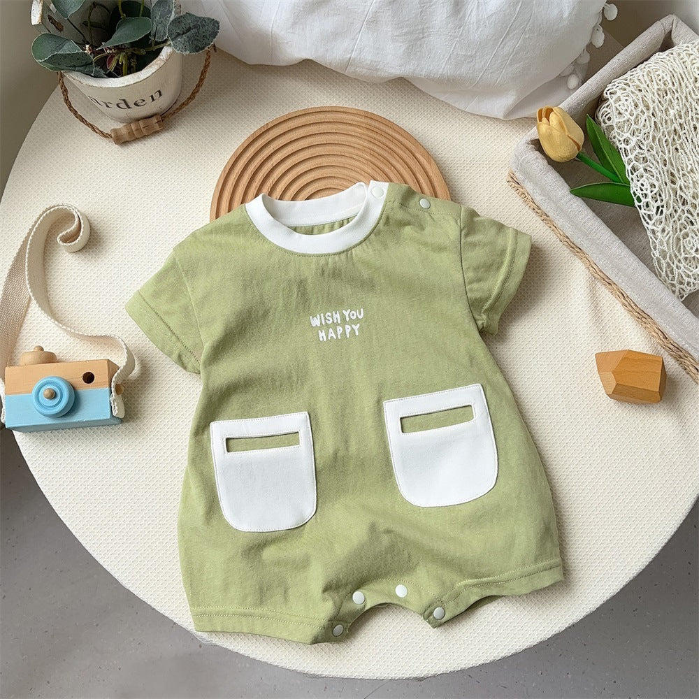 Baby Boys Letters Rompers Wholesale 240409187